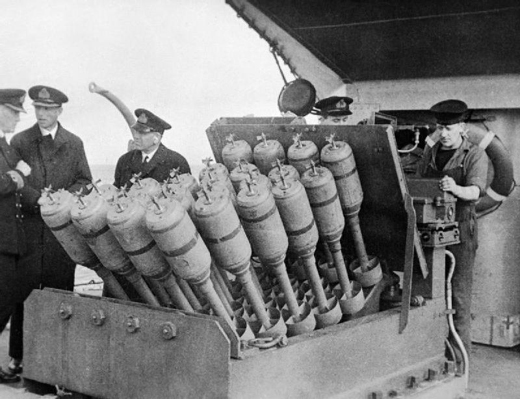 Hedgehog, an Anti-Submarine Mortar