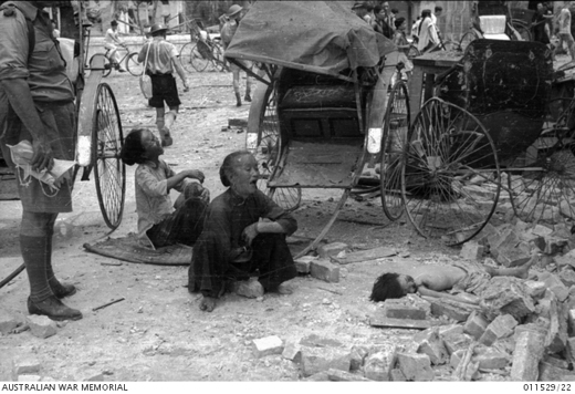 Women Grieving Over a Child Killed in an Air Raid