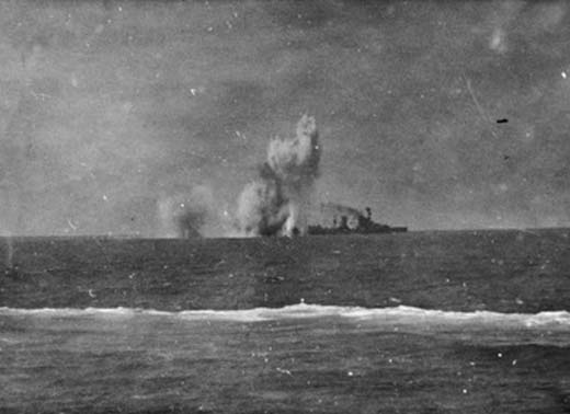 Thai Aircraft Bombing Dutch Cruiser