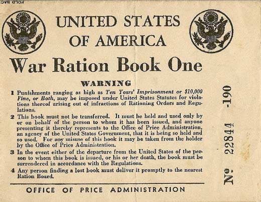 Food Rationing Begins in the US