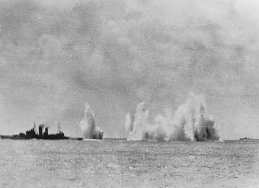 Allied Ships Under Attack