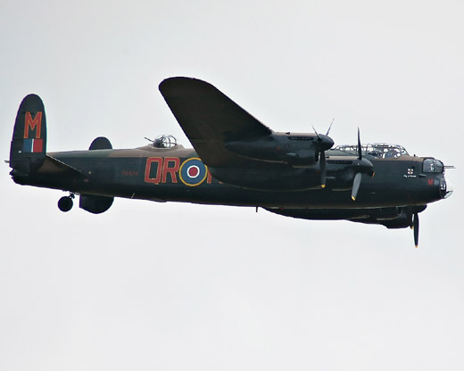 Operational debut of British Lancaster