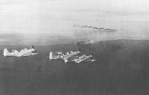 <i>Yorktown</i> TBD Devastators Attack Japanese Shipping