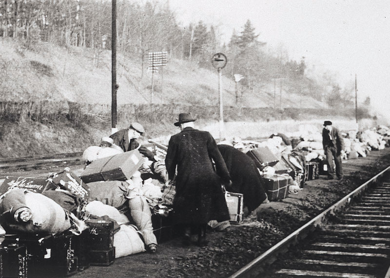 Items Belonging to the Jews at the Kitzingen Train Station