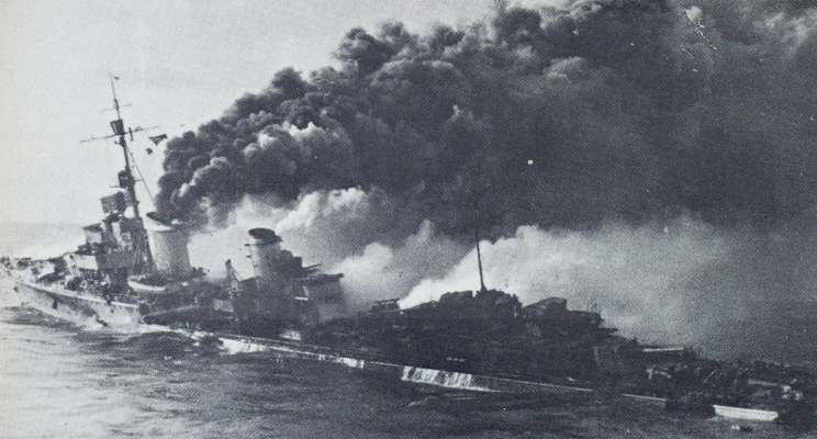 German Destroyer <i>Z-26</i> Sinking