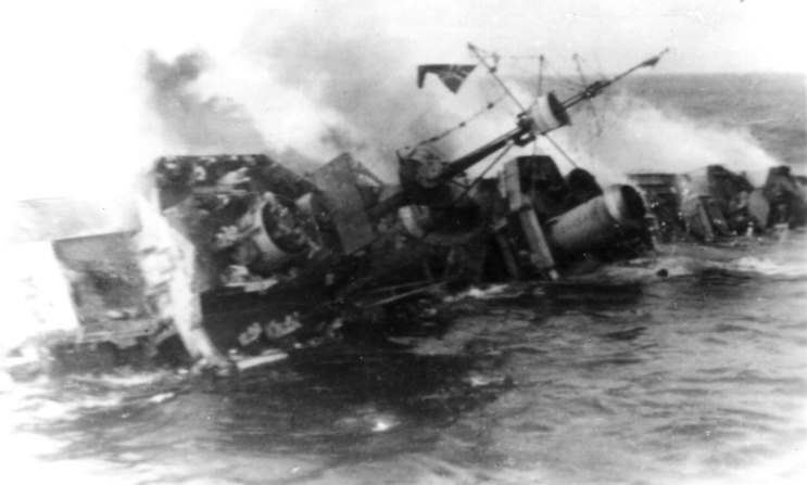 <i>Z-26</i> Rolling Over and Sinking