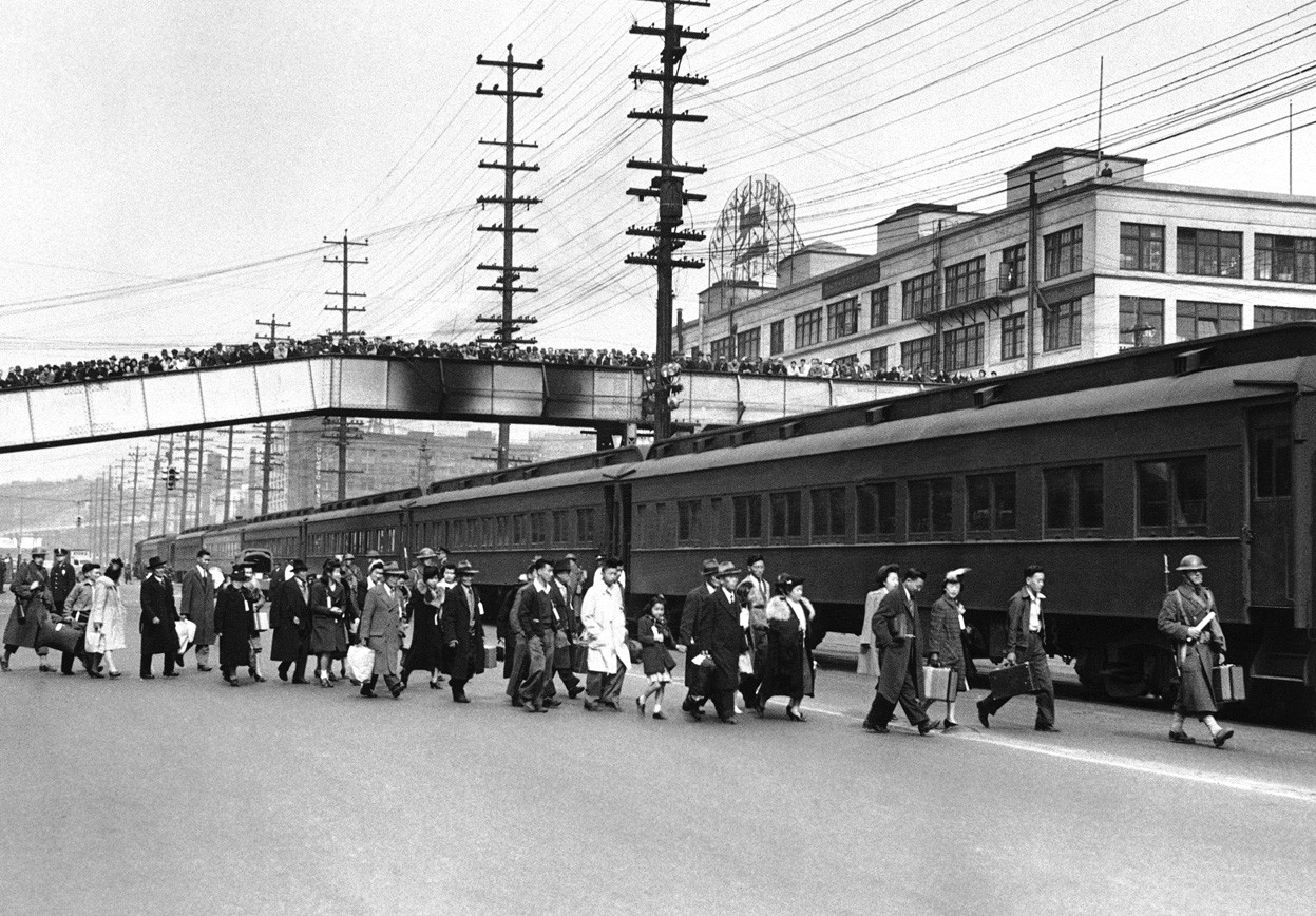 Japanese Americans Evacuating Seattle