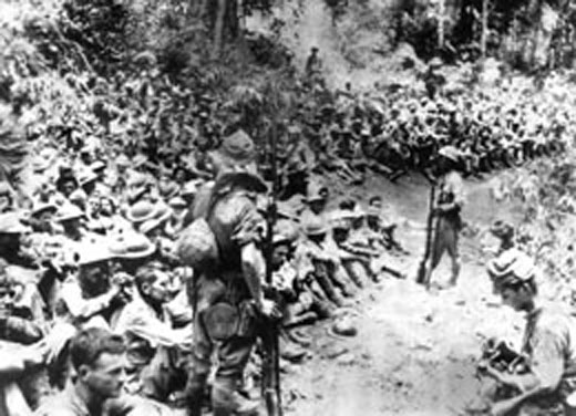 Beginning the 'Bataan Death March'