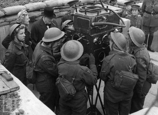 Churchill Visits Anti-Aircraft Battery