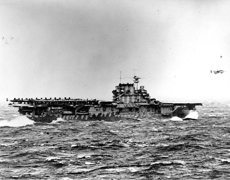 US Carrier <i>Hornet</i> Launching the Bombers