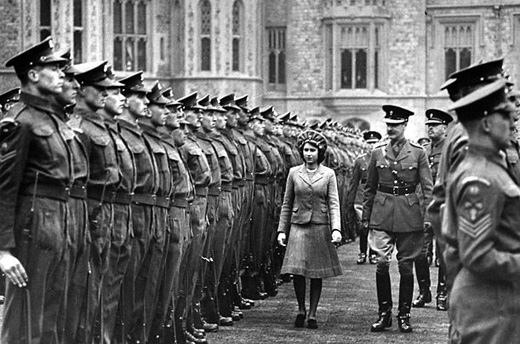 Princess Elizabeth Reviews the Guards