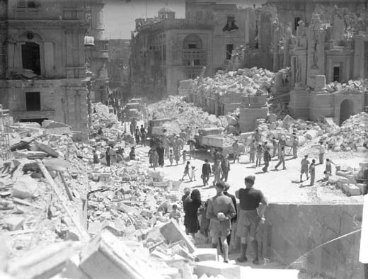 Clearing Debris in Velletta, Malta