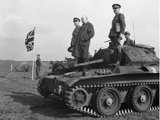 Inspecting the 9th Armored Division