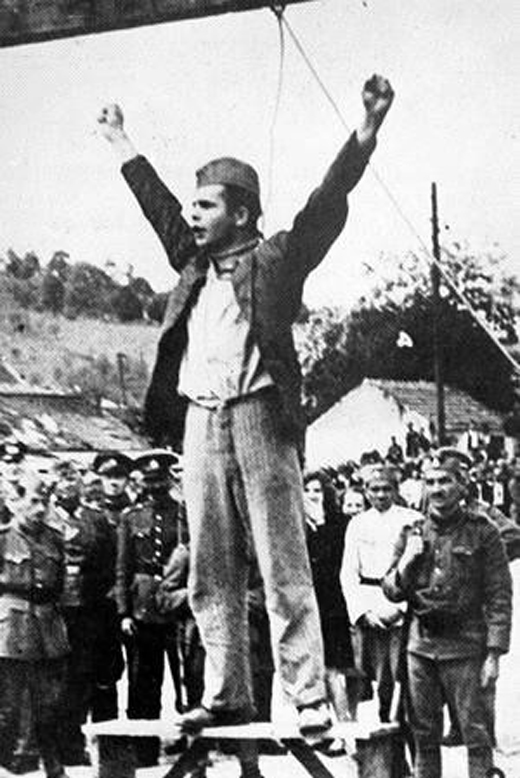 Stjepan Filipovic Hanged by the Fascists