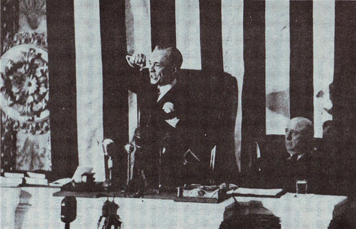 Philippine President Manuel L. Quezon Addresses US House