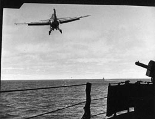 Grumman F4F-4 Fighter Takes Off from <i>Yorktown</i>