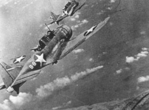 Navy Fighters During the Attack on the Japanese Fleet