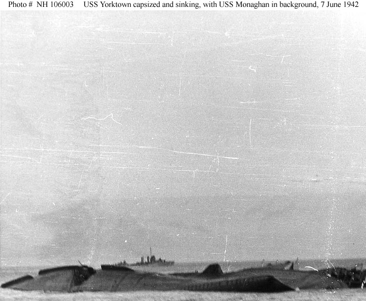 Carrier <i>Yorktown</i> (CV-5) Sinking