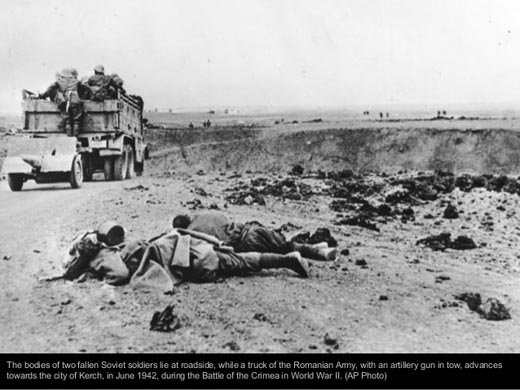 Fallen Soviet Soldiers near Kerch