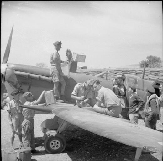 refuelling and a Spitfire