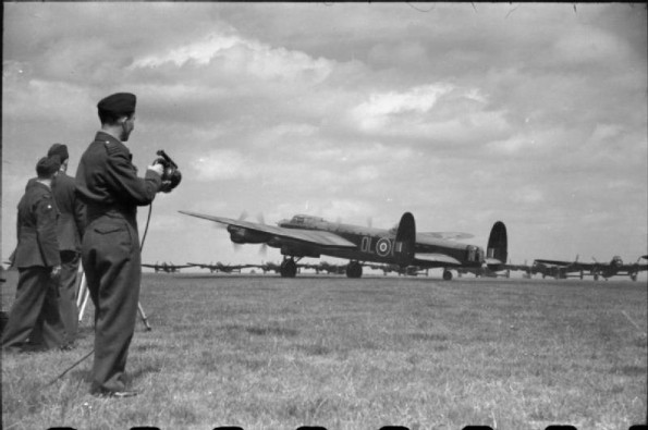 Avro Lancaster Taking Off