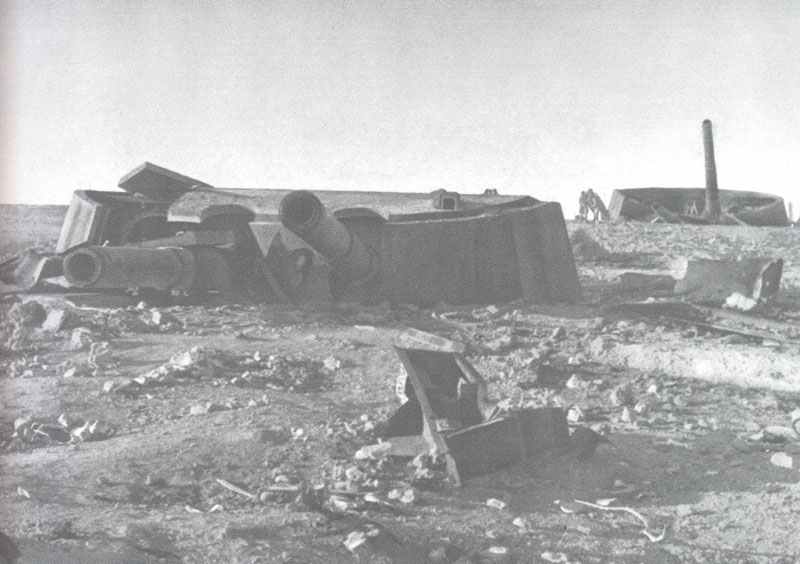 Gun Turrets Being Destroyed