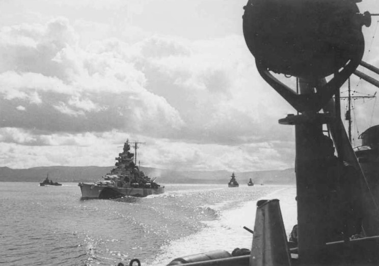 German Ship Moving on Convoy PQ-17