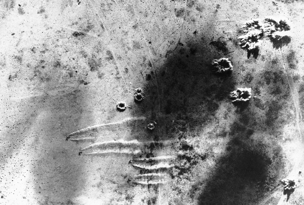 Aerial View of a Raid in Libya