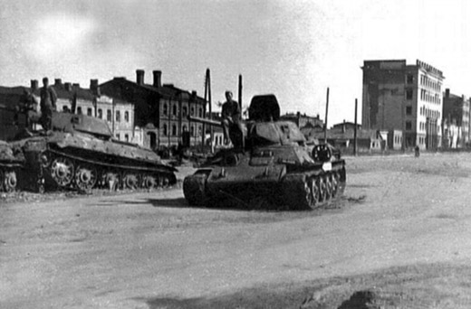 Germans Posing on Abandoned Soviet Tanks