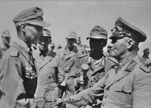 Rommel Awards Knight's Cross to Corp Halm