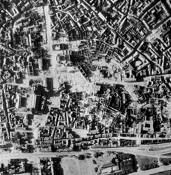 Damage to Mainz after the Recent Series of Raids