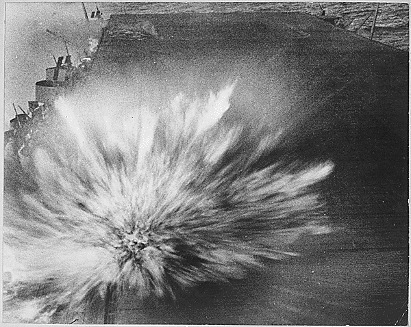 Bomb Hit on Flight Deck of <i>Enterprise</i>