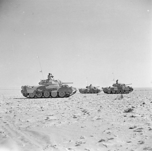 Crusader Tanks on Patrol