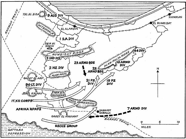 Map of Alam el Halfa