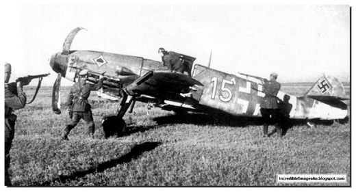 German Messerschmitt Lands in Stalingrad