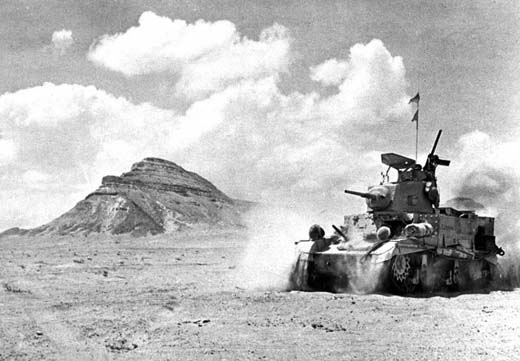 British Unit in US Built M3 Stuart Tank