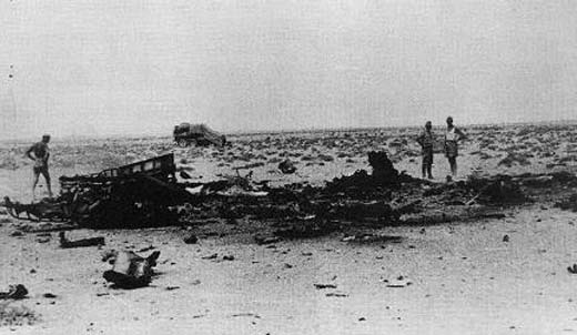 Wreckage of Bf 109G-6 Fighter