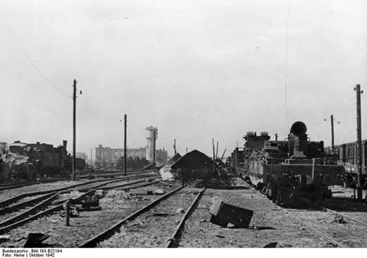 Battered Railway Station in Stalingrad