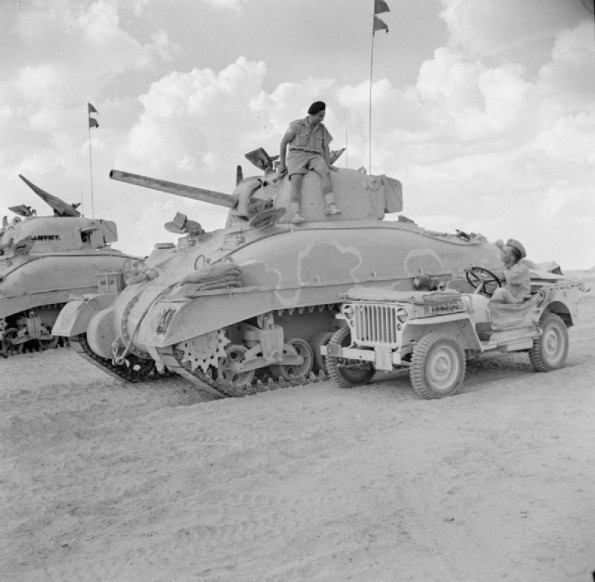 Sherman Tanks of 2nd Armoured Brigade