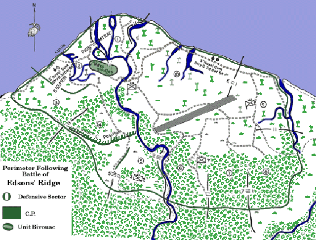 Lunga perimeter around Henderson Field