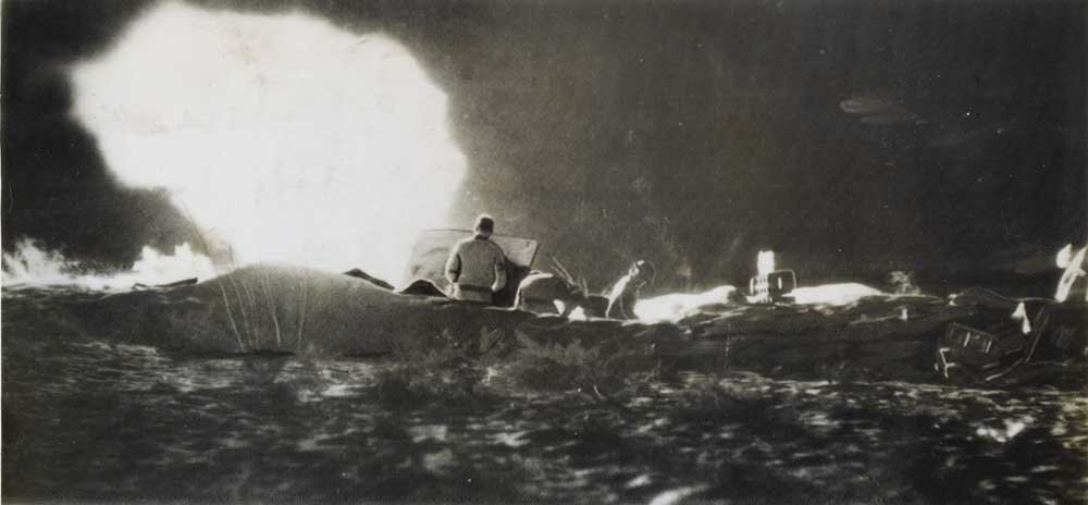 25-Pounders Open Fire on Axis Positions