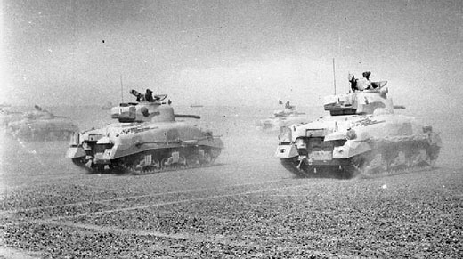 American Sherman Tanks