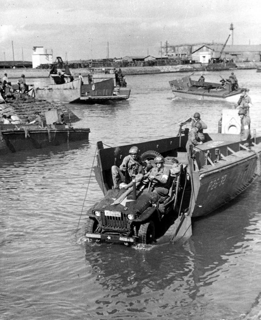 Unloading Equipment in Fedala harbor