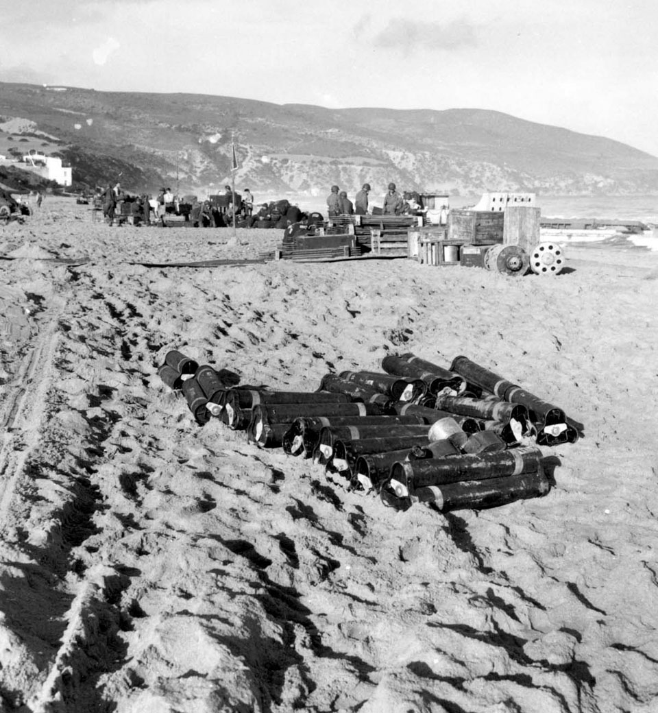 Supplies on the Beach of Les Andalouses