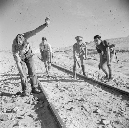 Searching for Mines along the Desert Railway