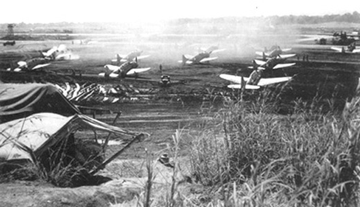 USMC Dauntless Dive Bombers Warm Up