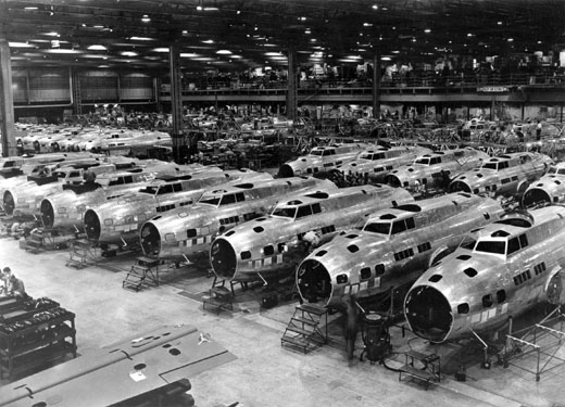 Boeing B-17Es Under Construction