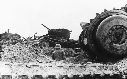 A Tank Cemetery at Rzhev