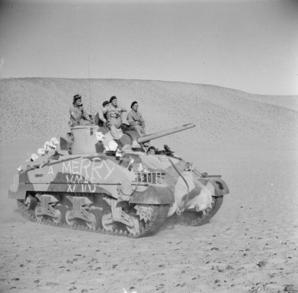 Sherman Tank near Benghazi