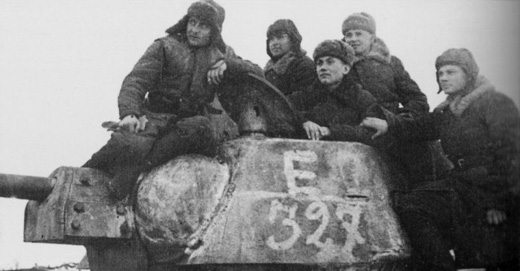 Russian Tank Unit in Stalingrad